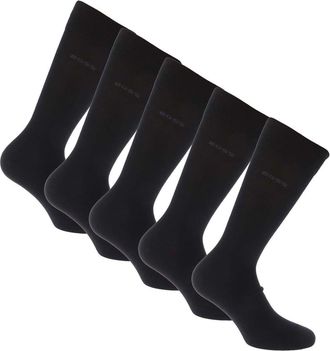 HUGO BOSS Heren Sokken (Pak Van 5) (Donkerblauw)
