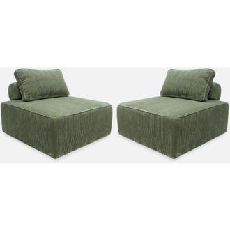 Sweeek Sweeek - Divano modulare velluto, 2 posti