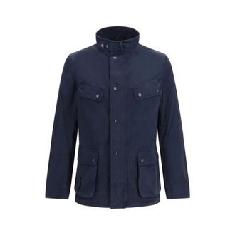 Barbour Light Jackets, male, Blue, Size: L Garment Dyed Duke Casual Jacket