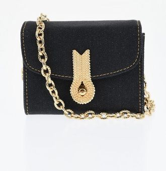Amato Daniele Denim QUEEN MICRO Mini Bag with Chain Strap size Unica