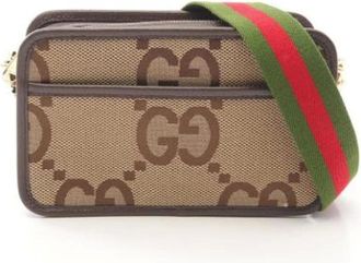 Gucci Pre-owned Cross Body Bags, female, Beige, Size: ONE SIZE Pre-owned Canvas gucci-bags
