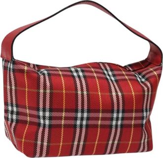 Burberry Pre-owned Shoulder Bags, female, Red, Size: ONE SIZE Pre-owned Vintage Hand Bag
