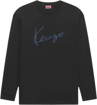 Kenzo Lange Mouw Tops - Heren - Longsleeves - Zwart - XL - Tops