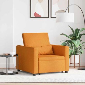 vidaXL Divano Letto Singolo Giallo scuro 90 x 165 x 87 cm Tessuto - Vidaxl