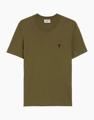 Ami Mens Ami Paris Ami De Coeur Black Heart T-Shirt Bronze - Tan - Size: 38