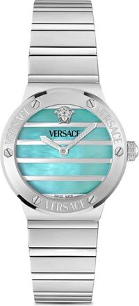 Versace striped-dial 33mm - Blue