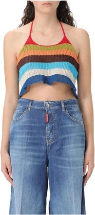 Dsquared2 Dames, Tops, Veelkleurig, Maat: XS Katoen