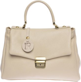Isabella Rhea Beige Rundleer Tas