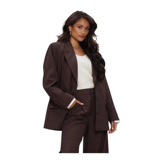 Gestuz GZlavana Blazer - Dames - Jassen - Bruin - Maat: XS Zijde