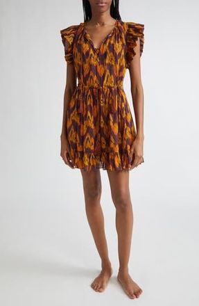 Ulla Johnson Kalina Cover-Up Minidress in Terra at Nordstrom Rack, Size Medium