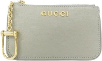 Gucci Portamonete/Portachiavi in Pelle Pre-owned - - Pre-owned - Donna - Grigio - ONE SIZE