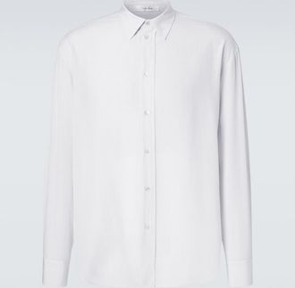 The Row Camisa Granada de seda a rayas