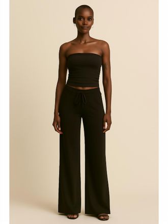 Bloomingdale's Andorra Rib Pants In Black
