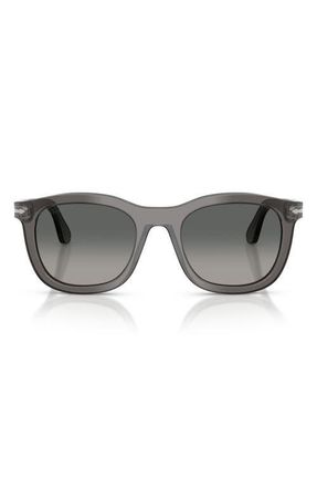 Persol 52mm Phantos Sunglasses in Cold Grey Transp/Grey at Nordstrom