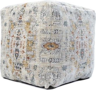 LR Home Lr Home Vienna Classic Medallion Ottoman Pouf