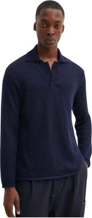 Sunnei Sunnei - V-hals Gebreide Kleding - Heren - Truien - Blauw - Maat: XS