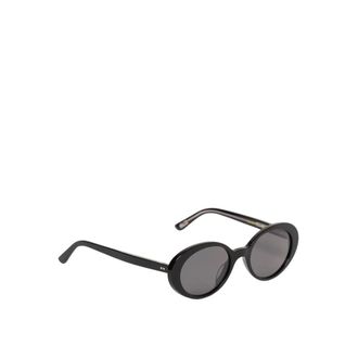Oliver Peoples Sunglasses, female, Black, ONE SIZE, The Row Oval Sunglasses