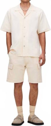 OAS Mitty Canvas Short In Ecru