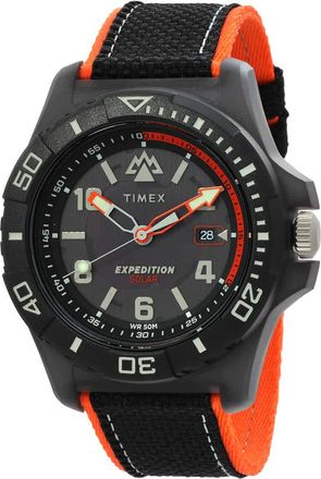 Timex Expedition North Freedive Ocean Solar Black Dial Mens Watch TW2V66100
