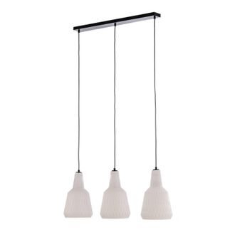 Lindby L&aacute;mpara Colgante belarion En Blanco De Vidrio - Lindby