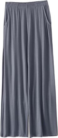 Generic Womens Pajama Bottoms Summer Soft Wide Leg Lounge Pants Cotton Linen Cropped Trousers Nightwear Comfy Elasticated Waist Sleep Pants for All Seasons Gr