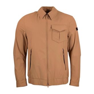 Peuterey Bomber Jackets, male, Brown, Size: XL Themba Jacket