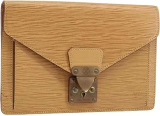 Louis Vuitton Pre-owned Clutches, female, Beige, Size: ONE SIZE Pre-owned Epi Leather Hand Bag
