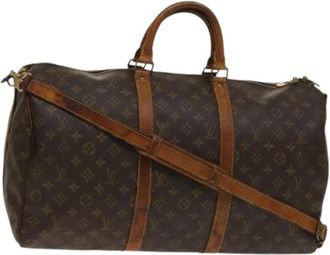 Louis Vuitton Pre-owned Weekend Bags, female, Brown, Size: ONE SIZE Pre-owned Vintage Weekend Bag
