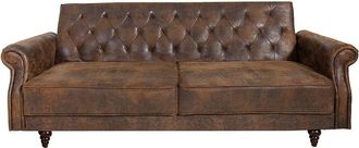 Global Interiors 3-Sitzer Design Schlafsofa Maison Belle - Antikbraun