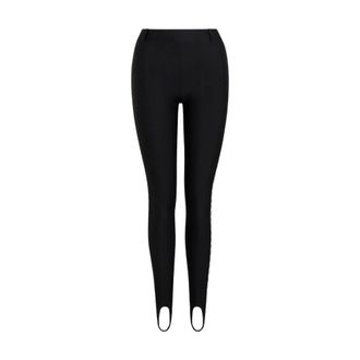 Moschino Leggings de Lycra - Trousers - Mujer - Negro - 2XL