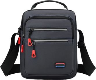 Generic Compatible For Mens Stylish Minimalist Shoulder Bag Large Capacity Multi-Compartment Crossbody Durable Commuter(12x40-160-H)