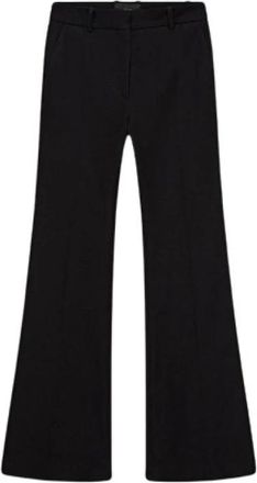 Joseph Stretch Gabardine Flare Broek - Dames - Wijde Broeken - Zwart - L - Katoen - Broeken