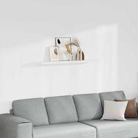 OEM Estante Flotante, Blanco, 120 X 23,5 X 3,8 Cm, Mdf-crezuo