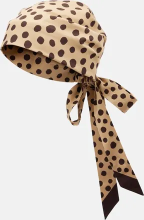 Valentino Polka-dot cotton and silk head wrap