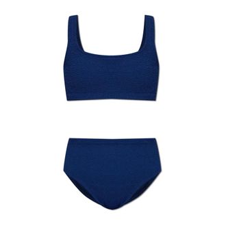 Hunza G Dames, Badkleding, Blauw, Maat: ONE Size Tweed