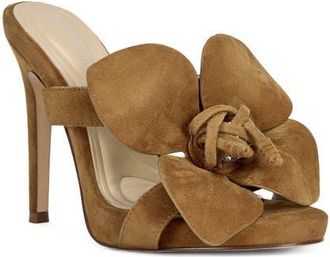 Azalea Wang Fawn Platform Sandal in Brown at Nordstrom, Size 8