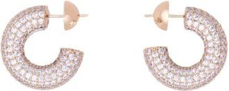 Maje Rhinestone earrings in Golden /Silver at Nordstrom