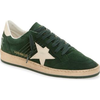 Golden Goose Ball Star Sneaker in Dark Green/cream at Nordstrom, Size 6Us