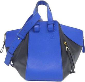 Loewe Tweedehands leren handtassen - Dames - Vintage Handtas - Blauw - ONE Size - Vintage
