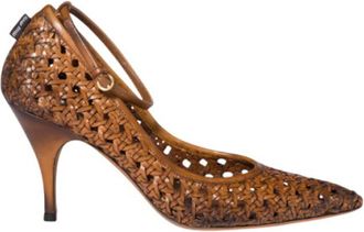 Miu Miu Brown Leather Heels