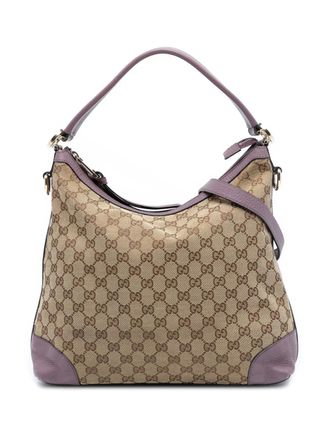 Gucci 2016-2025 Small GG Canvas Miss GG Hobo satchel - Brown