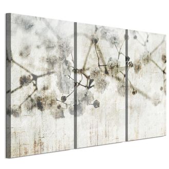OEM Cuadro Sobre Lienzo Italiano De 90 X 60 Cm, Tr&iacute;ptico - Estilo Escandinavo - Flores Cuadro Sobre Lienzo Italiano De 120 X 80 Cm, Tr&iacute;ptico - Estilo Esca