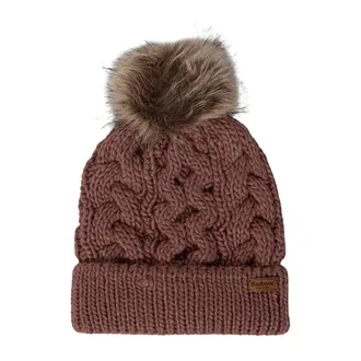 Barbour Accessoires, Dames, Bruin, ONE Size, Polyester, Penshaw Muts & Sjaal Set