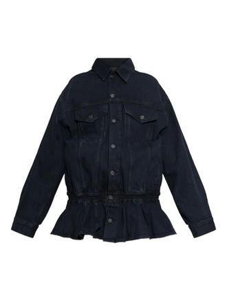 A Gold E Rubik peplum jacket - Blue