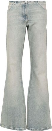 Courrèges bootcut cotton jeans - women - Cotton/Cotton - 34 - Blue