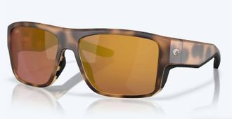 Costa Mens Taxman Sunglasses In Matte Tortoise Gold Mirror 580G