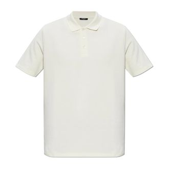 Balmain Polo Shirts, male, Beige, Size: 2XL Polo with embroidered logo