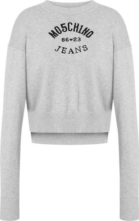 Moschino Maglione con logo - Grigio