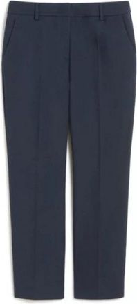 Max Mara Cropped Broeken - Dames - Vrijetijds broeken - Blauw - 3XL - Broeken