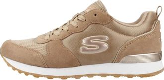 Skechers Schoenen, Dames, Bruin, 39 EU, Leer, OG 85 - Goldn Gurl